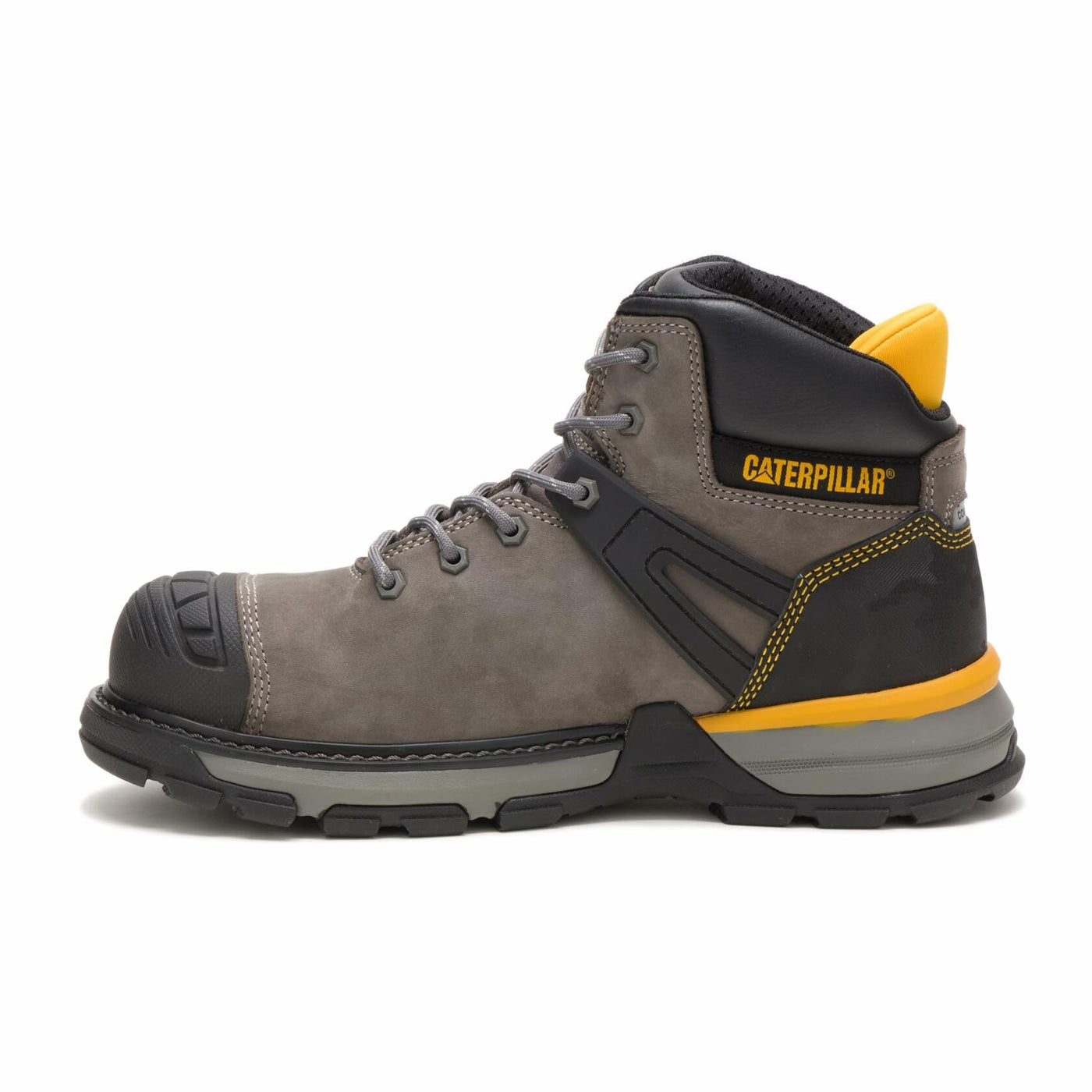 Caterpillar Excavator Superlite Waterproof Carbon Composite Toe Work Boot Men Pewter