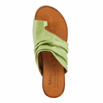 Spring Step Women's Bates Sandal, Green, 8.5