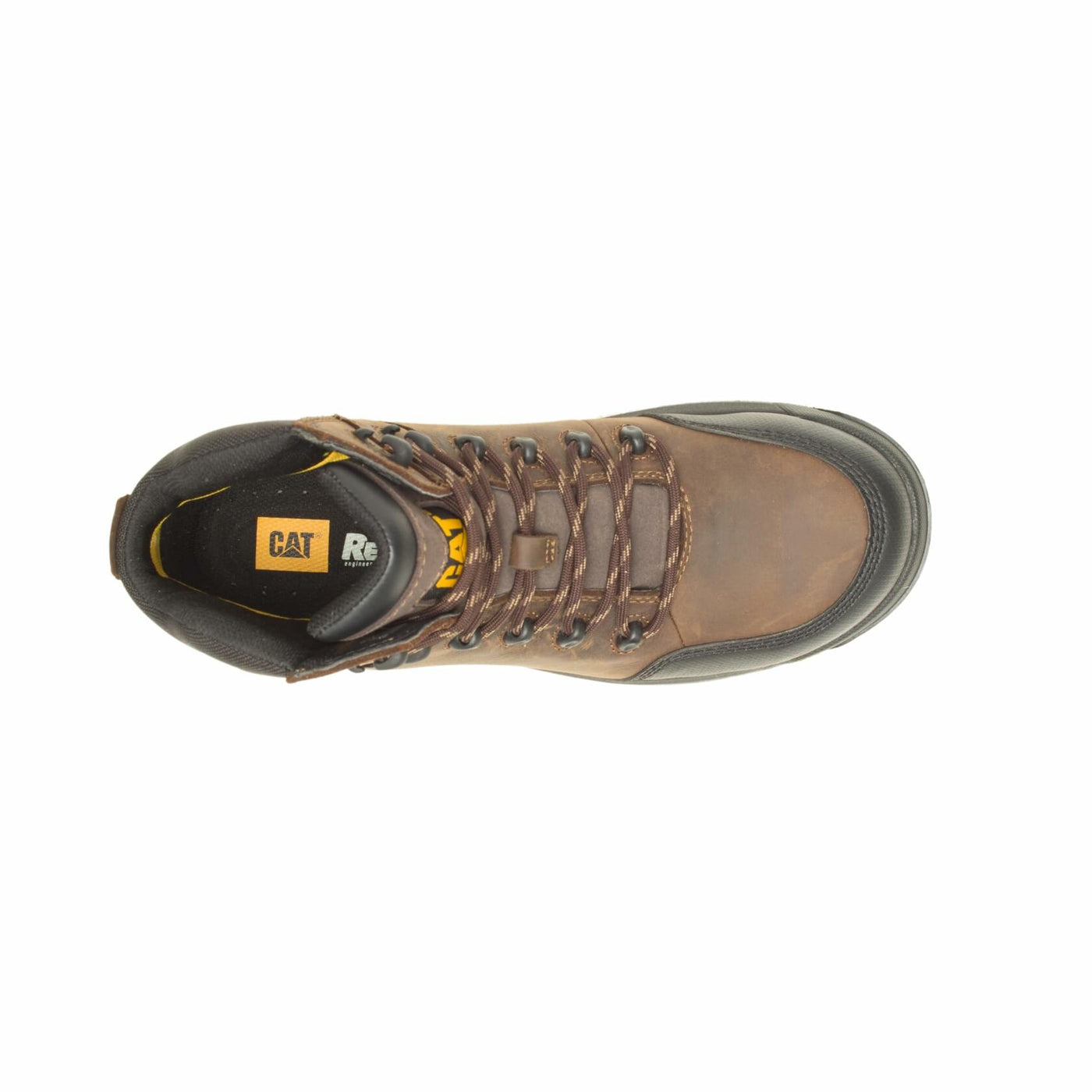 Cat Footwear Men's Resorption Composite Toe Waterproof Industrial Boot, Seal Brown, 10