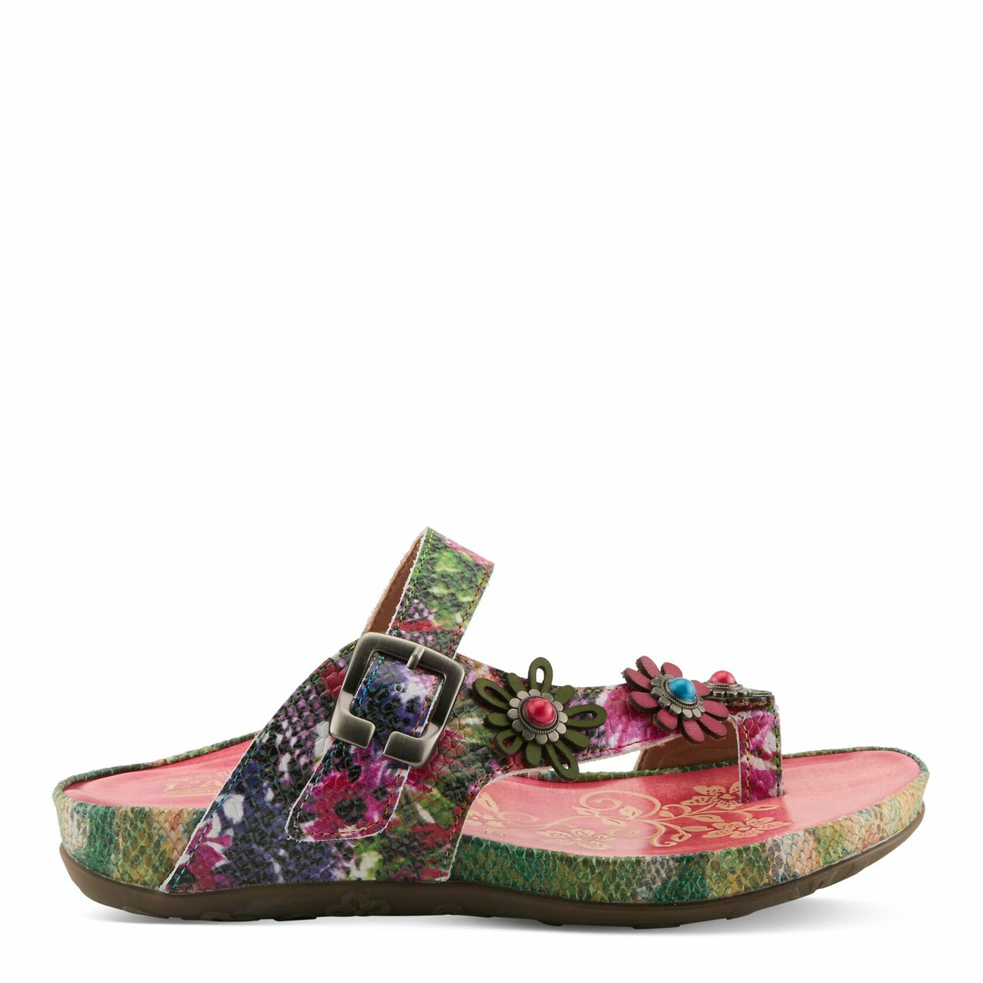 L'Artiste by Spring Step Women's Kindness Sandal, Pink Multi, 10.5-11