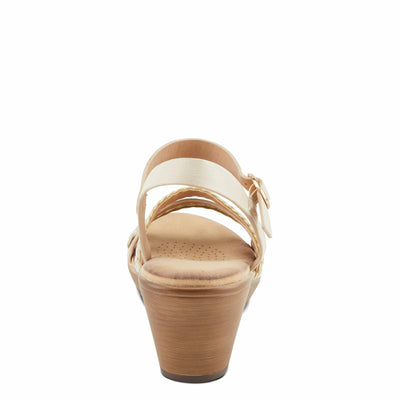 PATRIZIA Women's ZINOVIA Braided Strap Wedge Sandals Bone Multi EU 38 / US 7.5-8