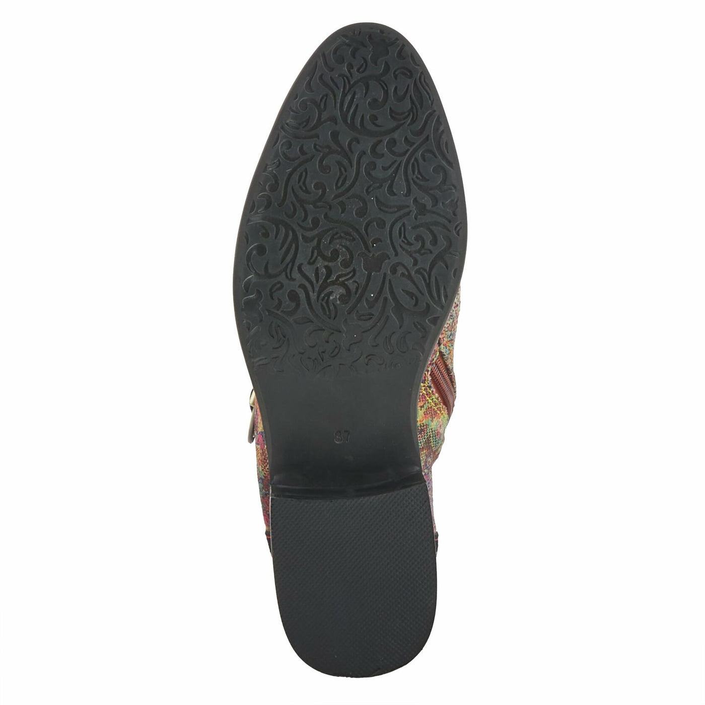 Spring Step L'Artiste Georgiana-Scope Booties for Women - Ankle Boots with Zipper Closure - Hand-Painted Ladies Boots for Outdoor - Camel Multi EU 37 / US 6.5-7