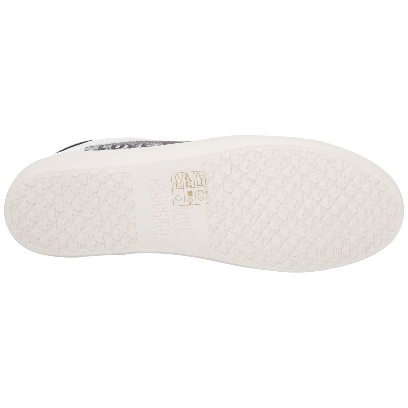 Love Moschino Women's Gymnastics Shoe, Bianco, 7