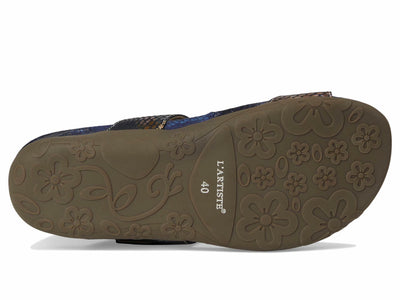 L'Artiste by Spring Step Women's Kindness Sandal, Black Multi, 10.5-11