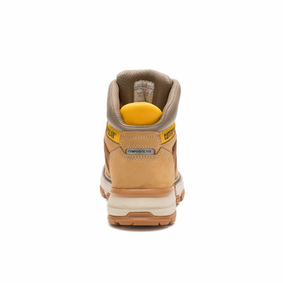 Caterpillar Excavator Superlite Waterproof Carbon Composite Toe Work Boot Men Honey Reset