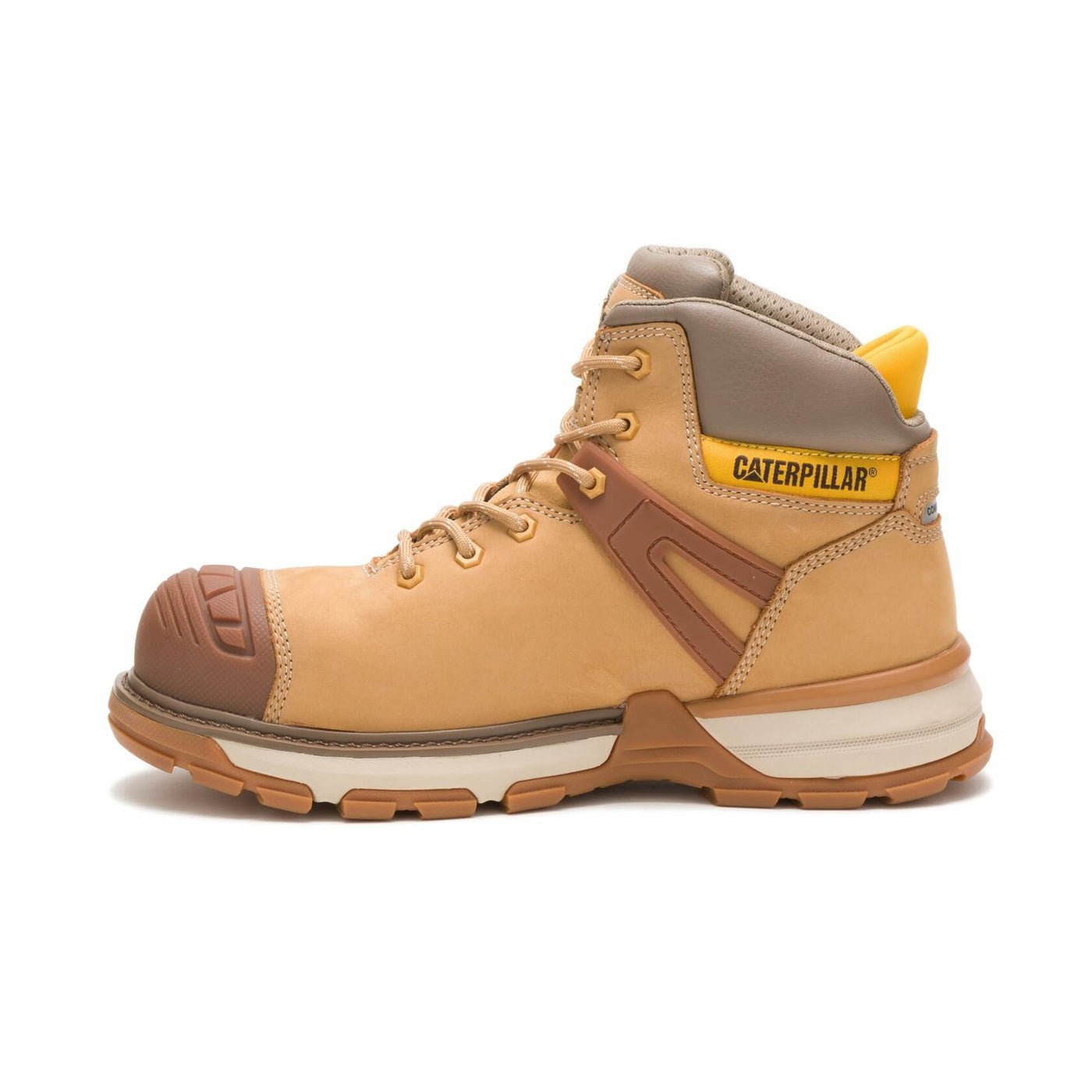 Caterpillar Excavator Superlite Waterproof Carbon Composite Toe Work Boot Men Honey Reset
