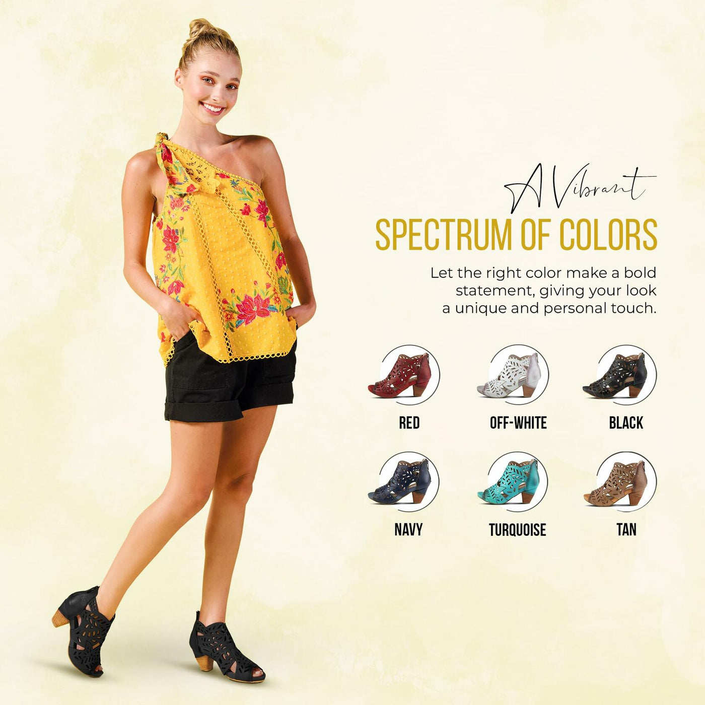 Spring Step L'Artiste Icon Sandals for Women - Ladies Casual Flats Platform Sandal - Hand Painting Summer Shoes for Womens - Black EU 38 / US 7.5-8