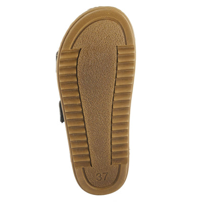 Flexus Women's Abbas Slide Sandal Pewter EU 38 / US 7.5-8