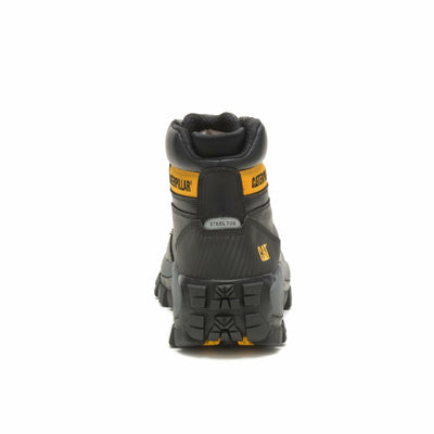 Caterpillar Invader Hi Steel Toe Work Boot Men Black
