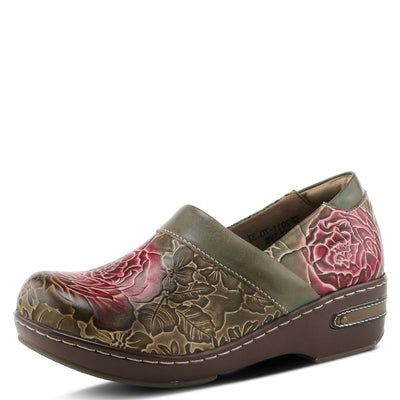 Spring Step L'Artiste Women's Elkayjay Leather Loafer Olive Multi EU 41 / US 9.5-10