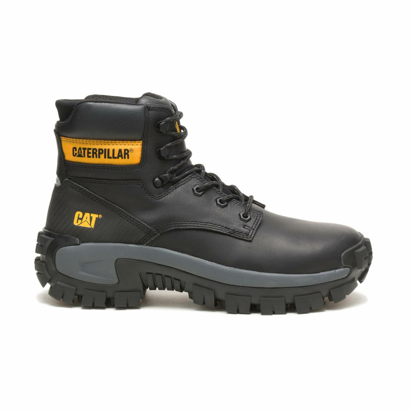 Caterpillar Invader Hi Steel Toe Work Boot Men Black