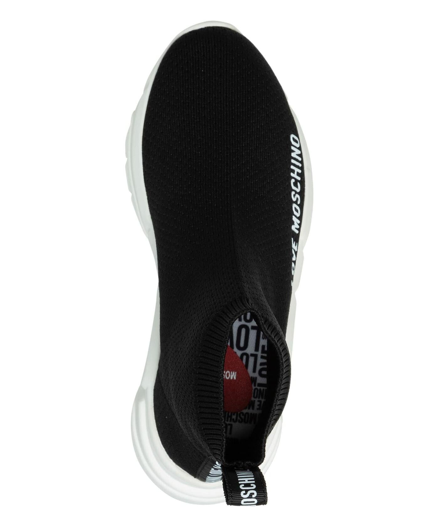 Love Moschino Women's High-Top Sneakers, Black