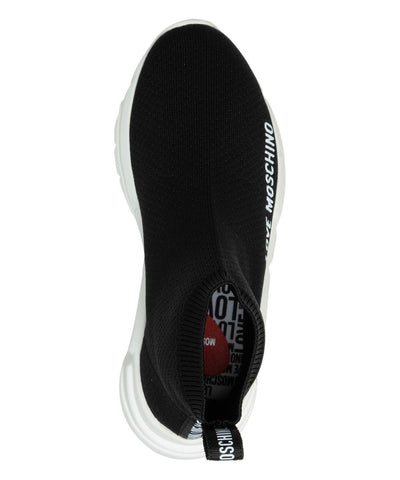 Love Moschino Women's High-Top Sneakers, Black