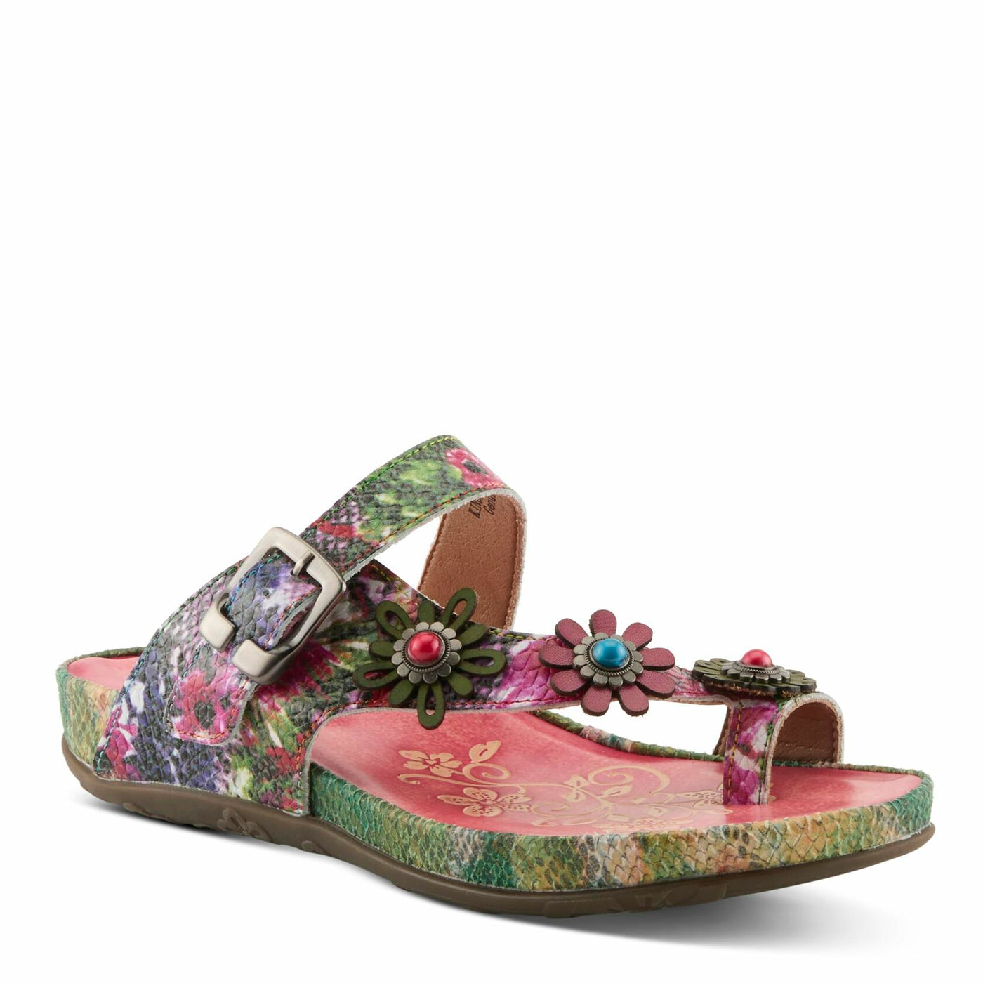 L'Artiste by Spring Step Women's Kindness Sandal, Pink Multi, 5.5-6