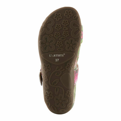 L'Artiste by Spring Step Women's Kindness Sandal, Pink Multi, 9.5-10