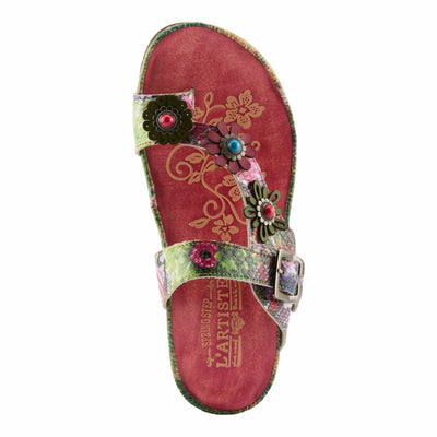 L'Artiste by Spring Step Women's Kindness Sandal, Pink Multi, 5.5-6