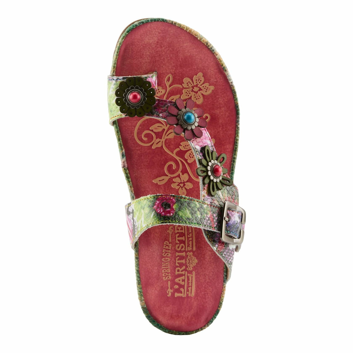 L'Artiste by Spring Step Women's Kindness Sandal, Pink Multi, 9.5-10
