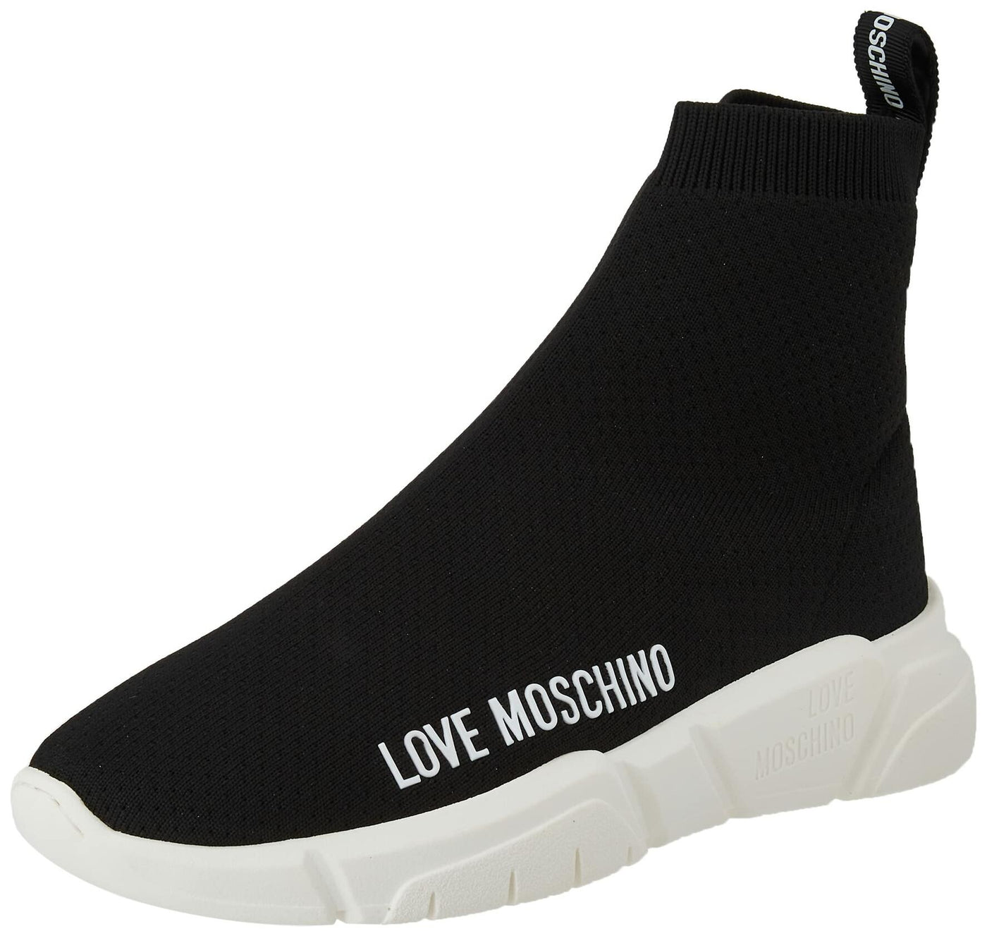 Love Moschino Women's High-Top Sneakers, Black