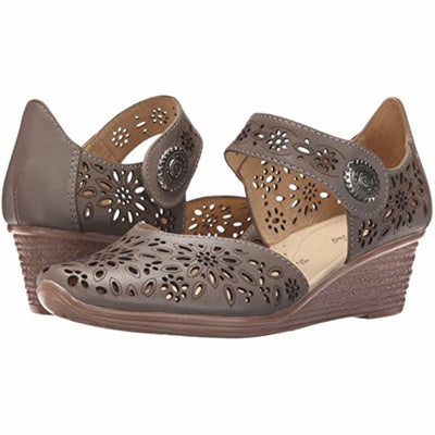 Spring Step Women's Nougat Wedge Sandal, Gray, 35 EU/5 M US