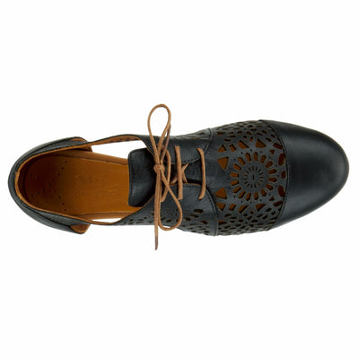 Spring Step Women's Theone Lace-Up Shoe Black EU 42 / US 10.5-11