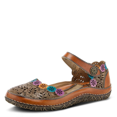 Spring Step L'Artiste Women's Kysandra-Fleur Mary-Jane Shoe Tan Multi EU 36 / US 5.5-6