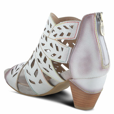 Spring Step L'Artiste Icon Sandals for Women - Ladies Casual Flats Platform Sandal - Hand Painting Summer Shoes for Womens - Off White EU 35 / US 5