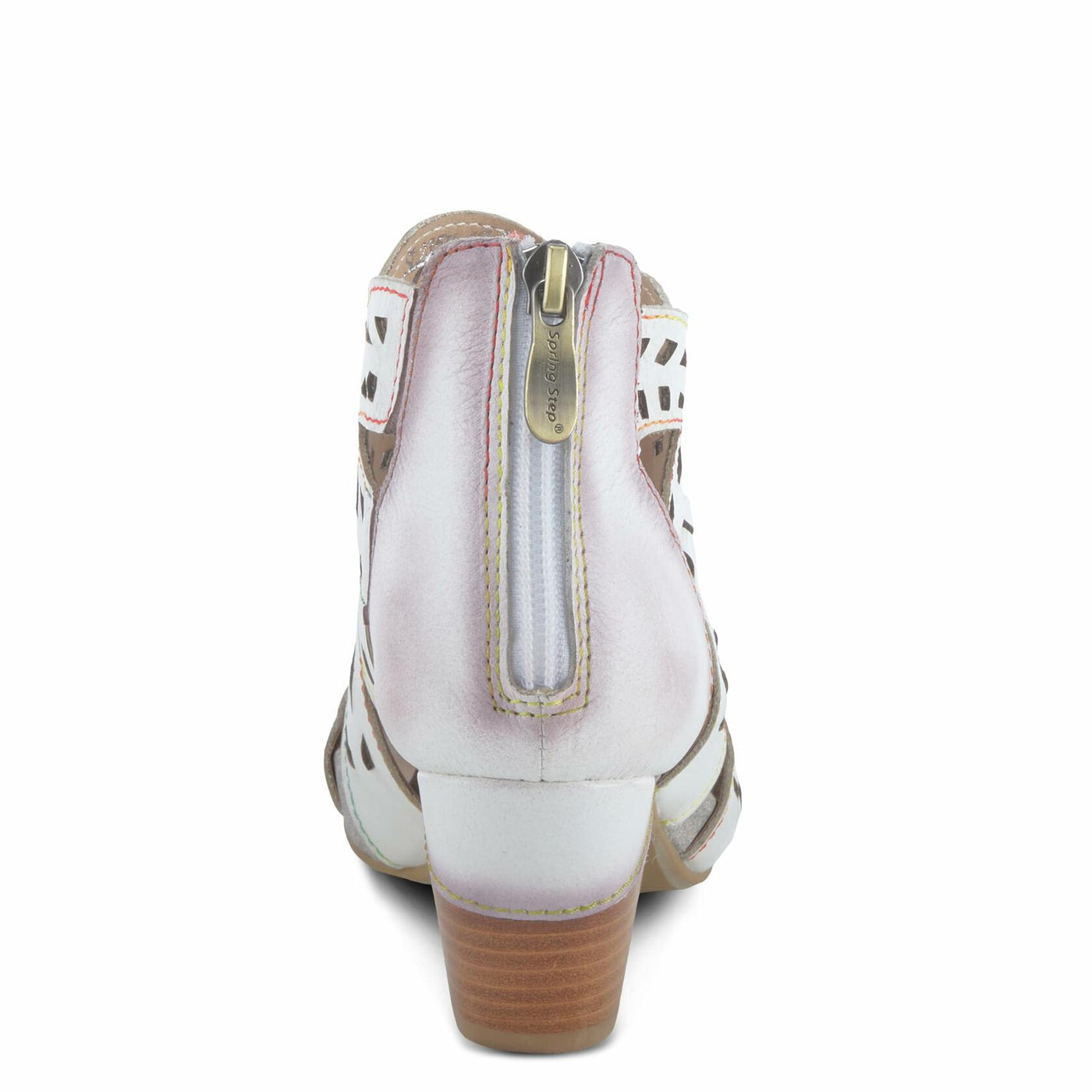 Spring Step L'Artiste Icon Sandals for Women - Ladies Casual Flats Platform Sandal - Hand Painting Summer Shoes for Womens - Off White EU 35 / US 5