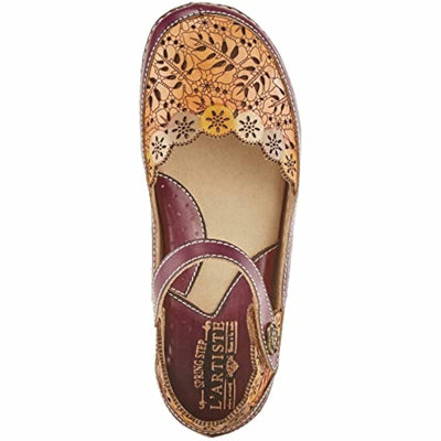Spring Step L'Artiste Women's Kysandra-Fleur Mary-Jane Shoe Purple Multi EU 36 / US 5.5-6