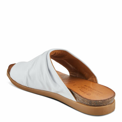 Spring Step Women's Bates Sandal, White, 8.5