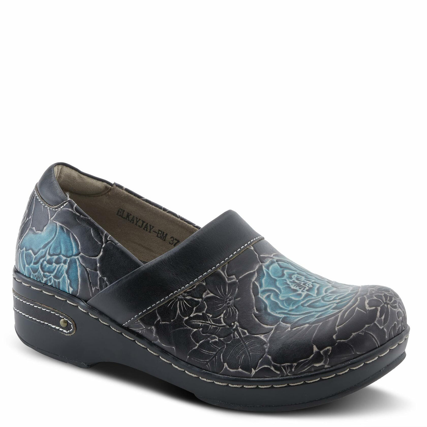Spring Step L'Artiste Women's Elkayjay Leather Loafer Black Multi EU 42 / US 10.5-11