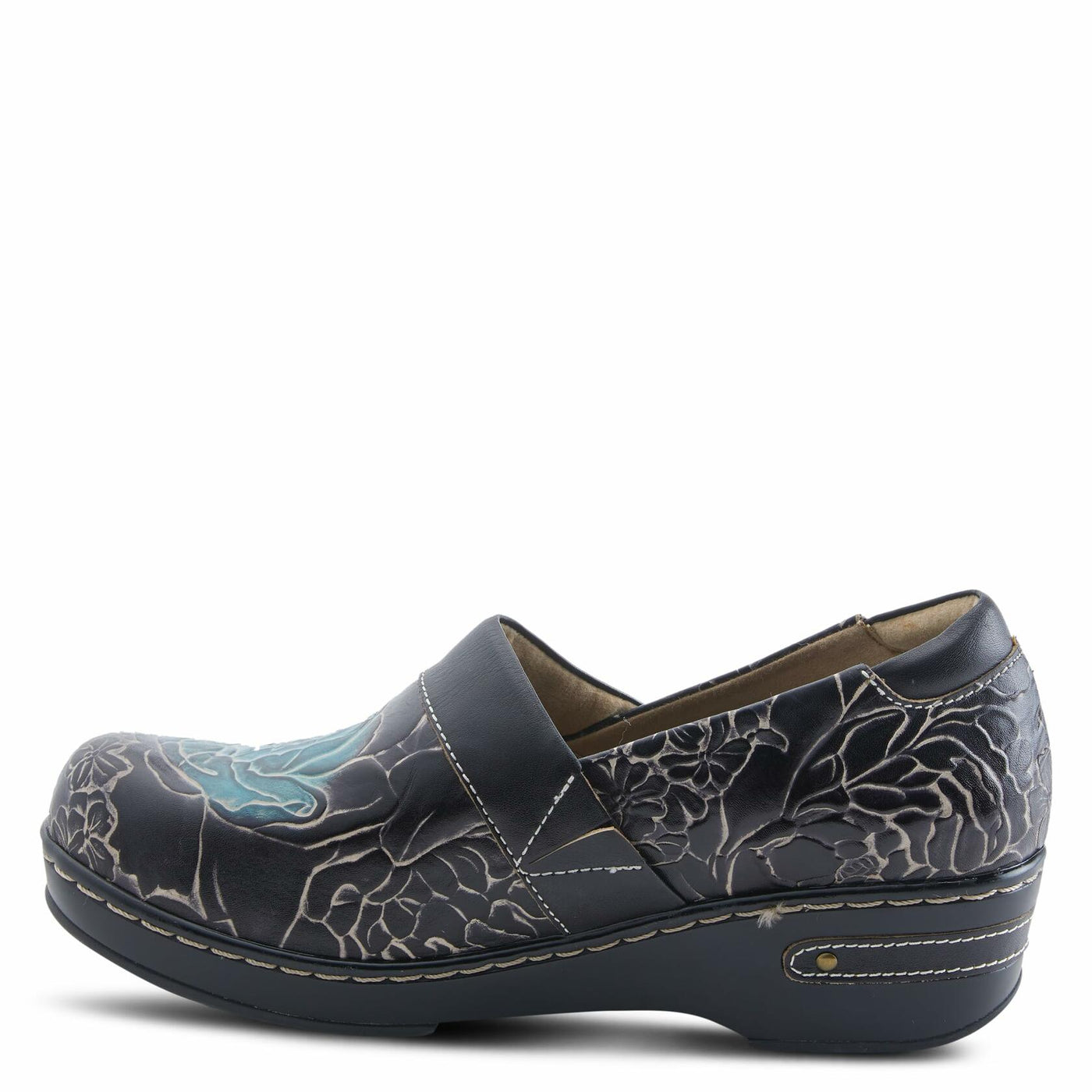 Spring Step L'Artiste Women's Elkayjay Leather Loafer Black Multi EU 42 / US 10.5-11