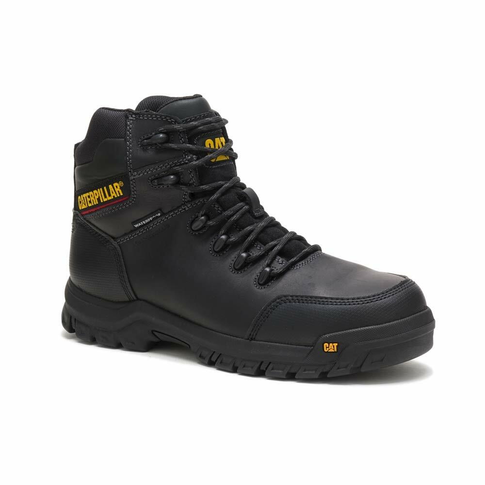 Cat Footwear Men's Resorption Composite Toe Waterproof Industrial Boot, Black, 10.5 Wide