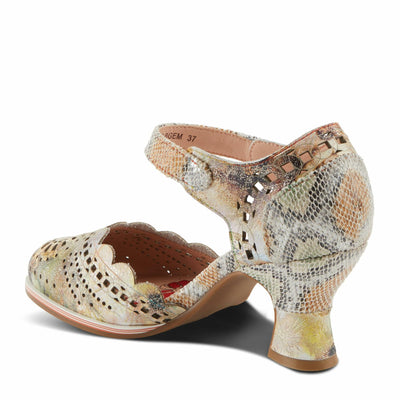 L'Artiste by Spring Step Women's Luxe Pump, Beige Multi, 9.5-10