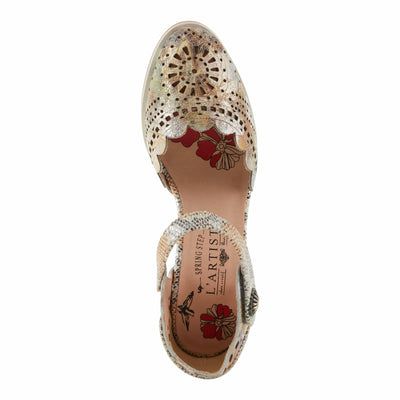 L'Artiste by Spring Step Women's Luxe Pump, Beige Multi, 5.5-6