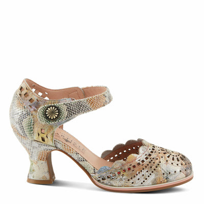 L'Artiste by Spring Step Women's Luxe Pump, Beige Multi, 10.5-11