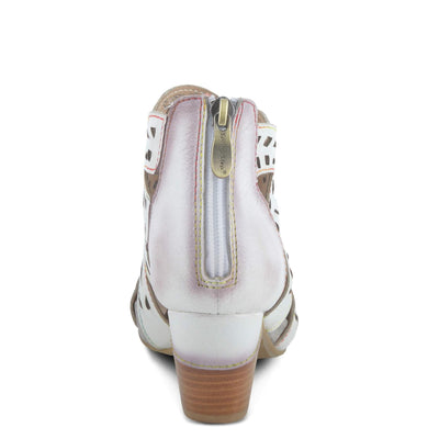 Spring Step L'Artiste Icon Sandals for Women - Ladies Casual Flats Platform Sandal - Hand Painting Summer Shoes for Womens - Off White EU 36 / US 5.5-6