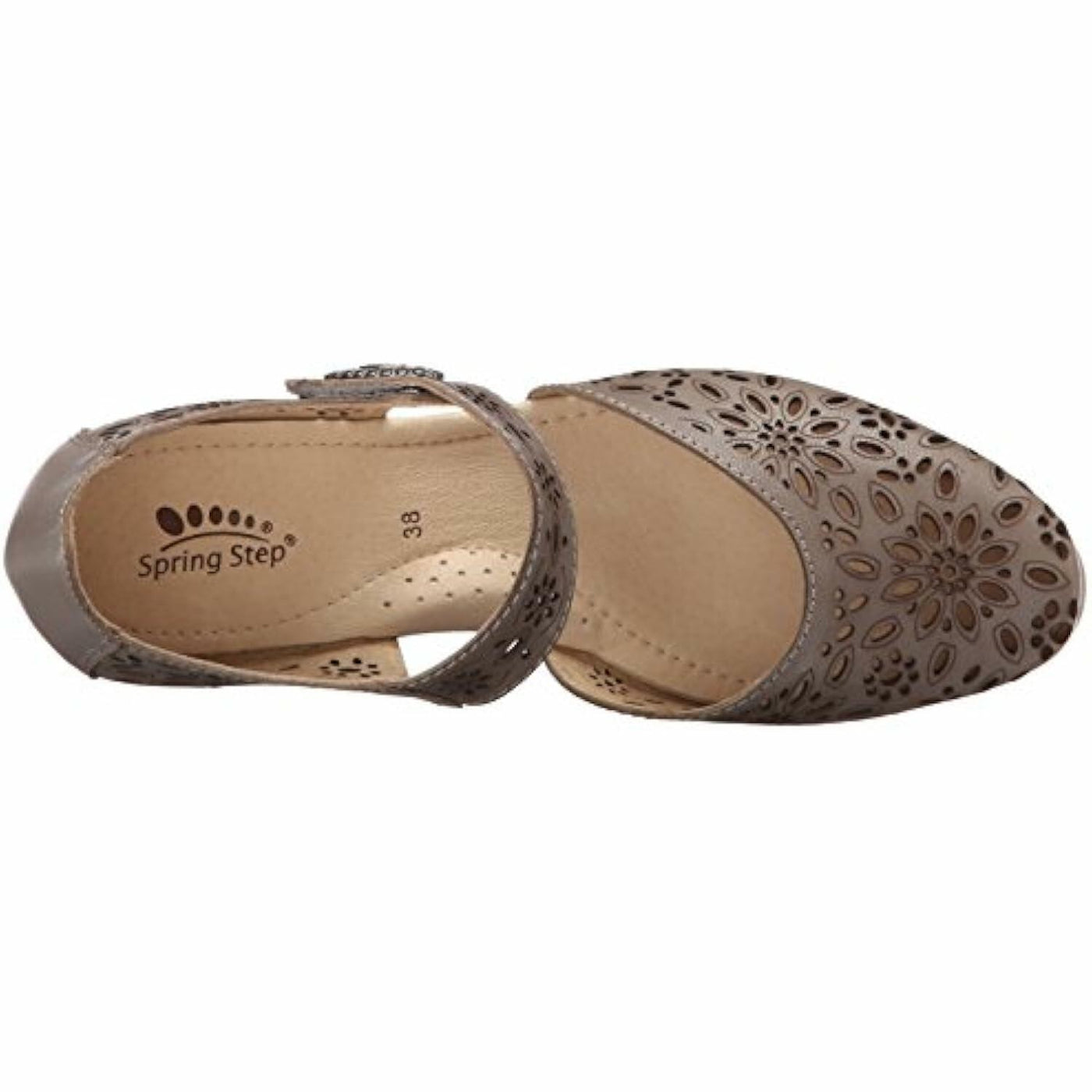 Spring Step Women's Nougat Wedge Sandal, Gray, 36 EU/5.5-6 M US