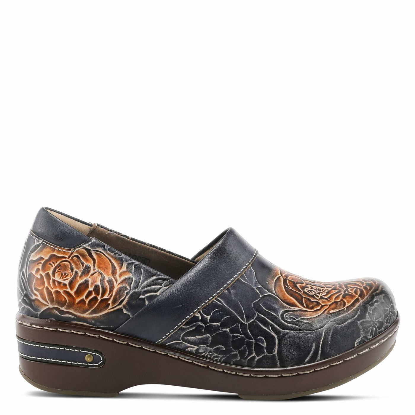 Spring Step L'Artiste Women's Elkayjay Leather Loafer Navy Multi EU 41 / US 9.5-10