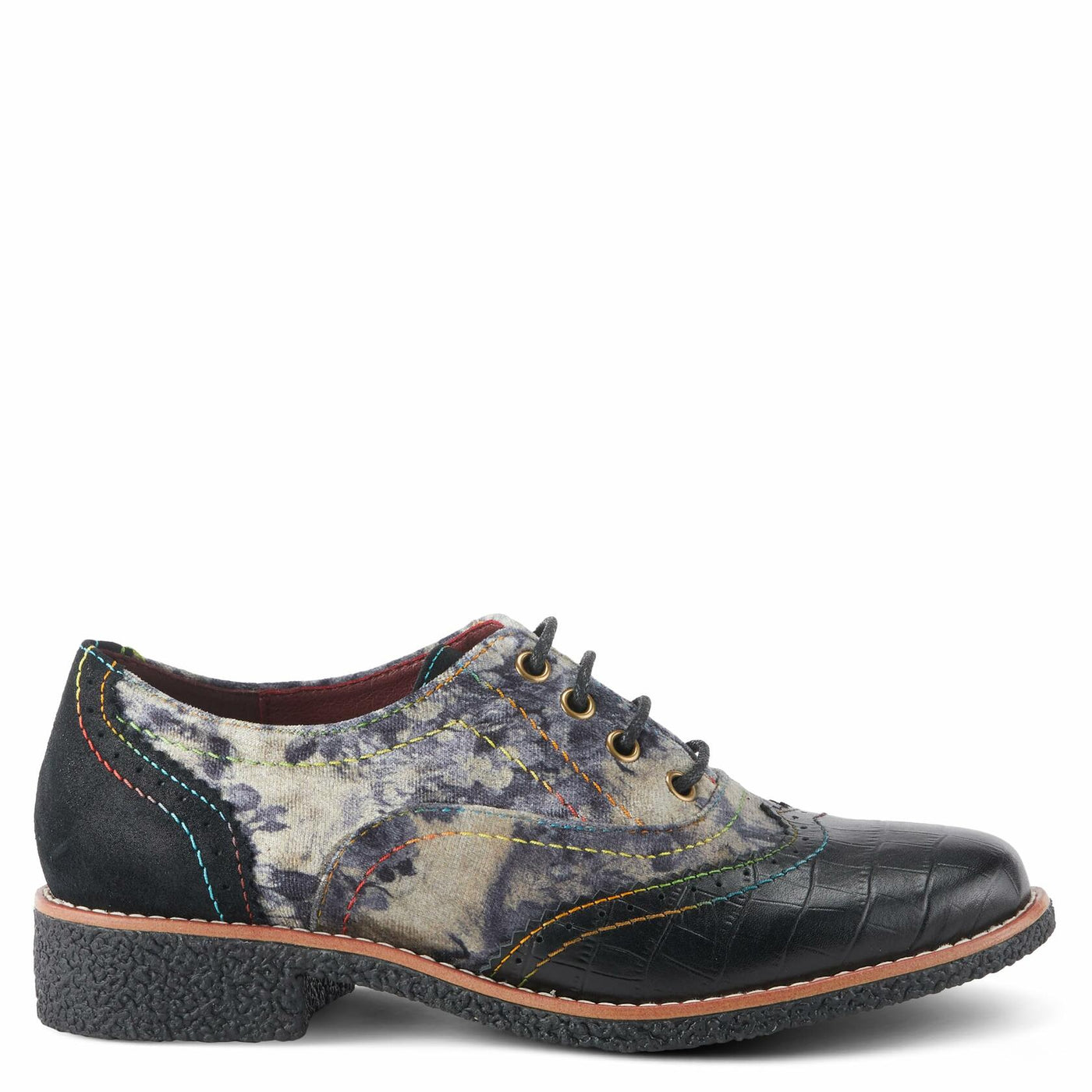 Spring Step L'Artiste Women's Muggiasti-Viv Leather Oxford Shoe Bordeaux Multi EU 36 / US 5.5-6