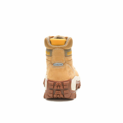 Caterpillar Invader Hi Steel Toe Work Boot Men Honey Reset