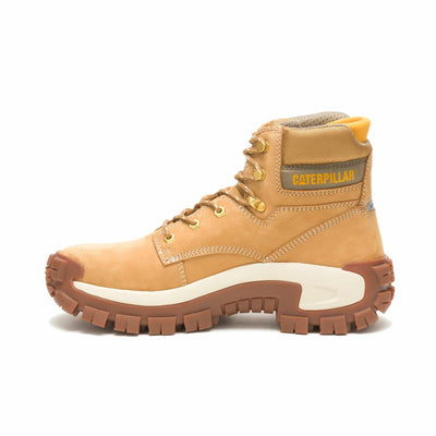 Caterpillar Invader Hi Steel Toe Work Boot Men Honey Reset