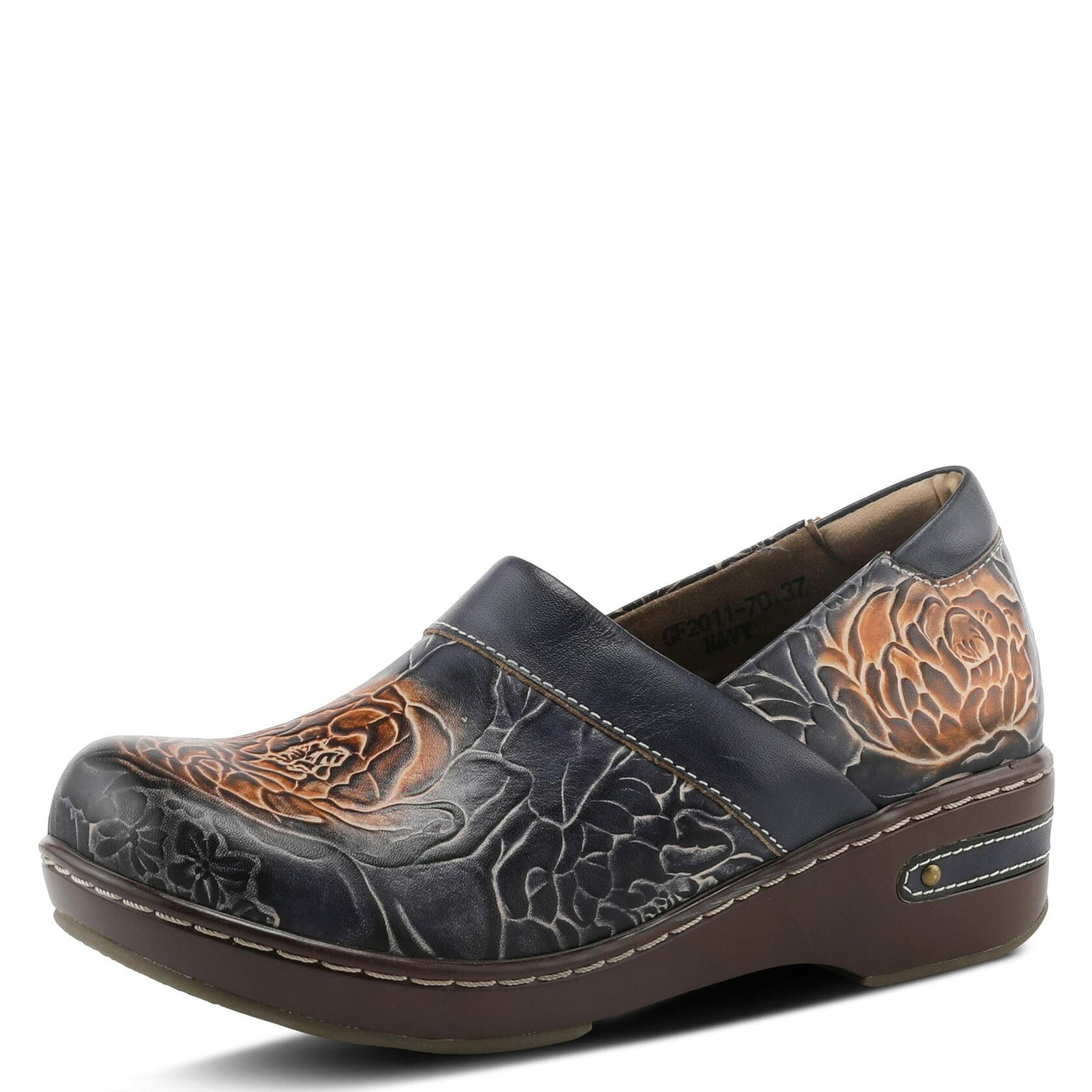 Spring Step L'Artiste Women's Elkayjay Leather Loafer Navy Multi EU 35 / US 5