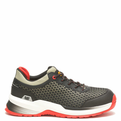 CAT Footwear Men's Streamline 2.0 Composite Toe Work Shoe, Moss Grey/Black, 10