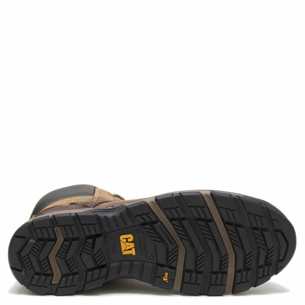 Caterpillar Excavator Superlite Waterproof Carbon Composite Toe Work Boot Men Dark Beige