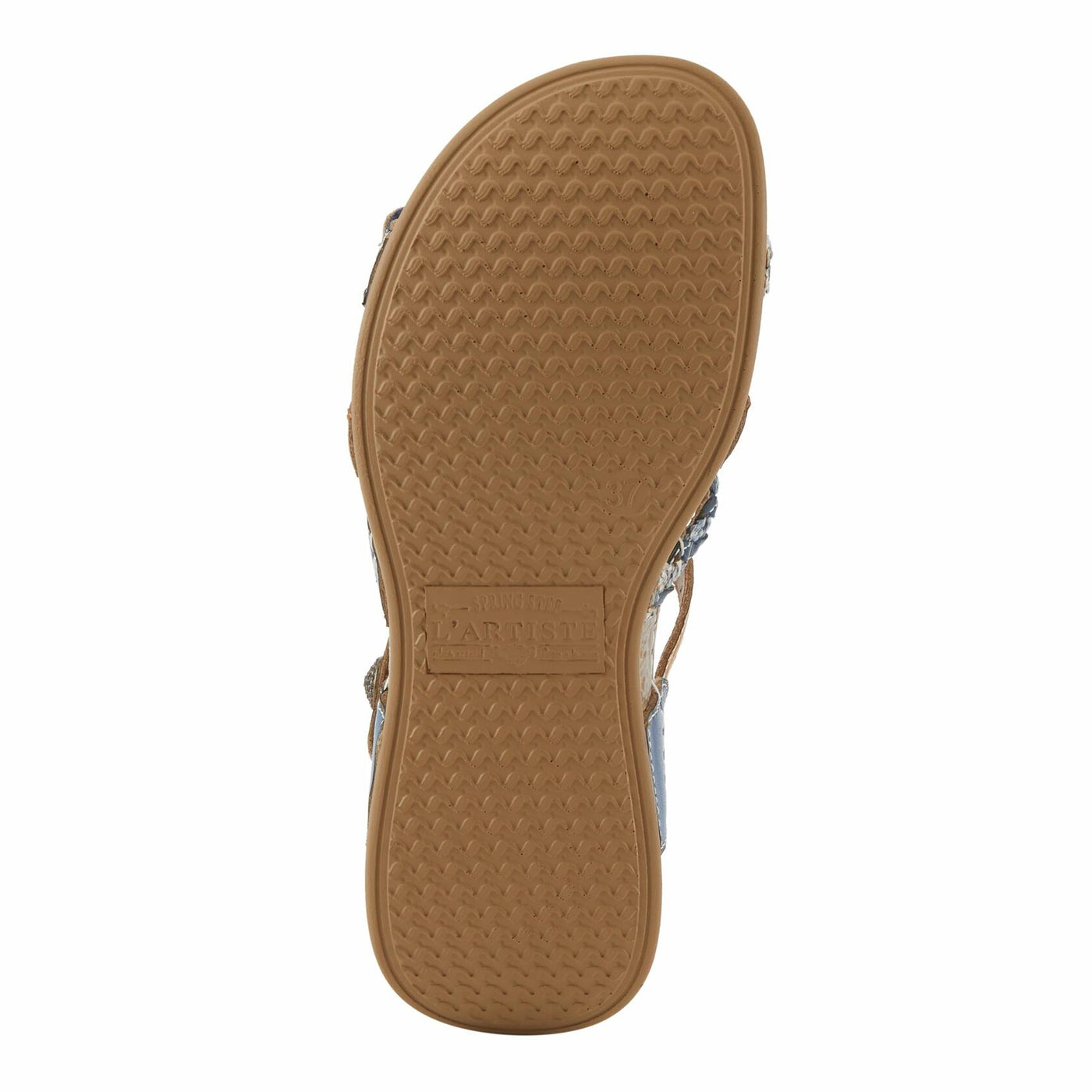 L'Artiste by Spring Step Women's Delila Sandal, Blue Multi, 6.5-7