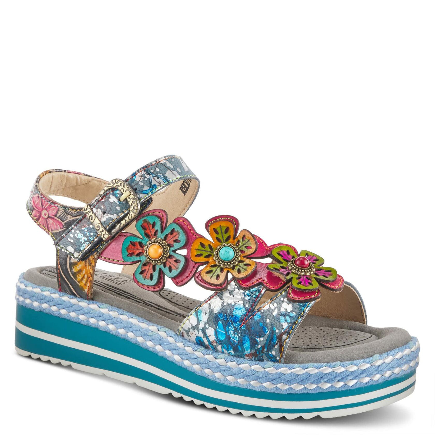 L'Artiste by Spring Step Rhodys Blue Multi EU 40 (US Women's 9) M