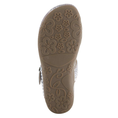 L'Artiste by Spring Step Women's Kindness Sandal, Grey Multi, 6.5-7