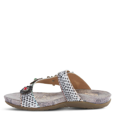 L'Artiste by Spring Step Women's Kindness Sandal, Grey Multi, 6.5-7