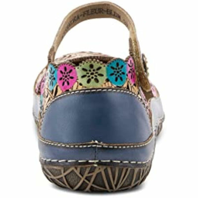 Spring Step L'Artiste Women's Kysandra-Fleur Mary-Jane Shoe Blue Multi EU 35 / US 5