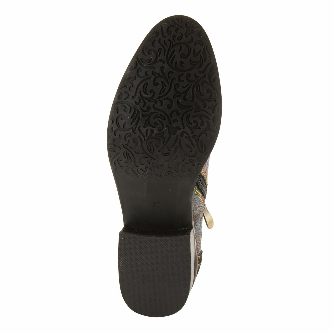 Spring Step L'Artiste Georgiana-Scope Booties for Women - Ankle Boots with Zipper Closure - Hand-Painted Ladies Boots for Outdoor - Olive Multi EU 38 / US 7.5-8